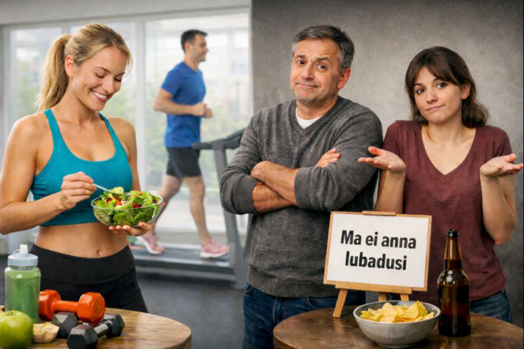 Aasta lõpu lubadused: tervis on esikohal, aga osa inimesi ei taha endale midagi lubada